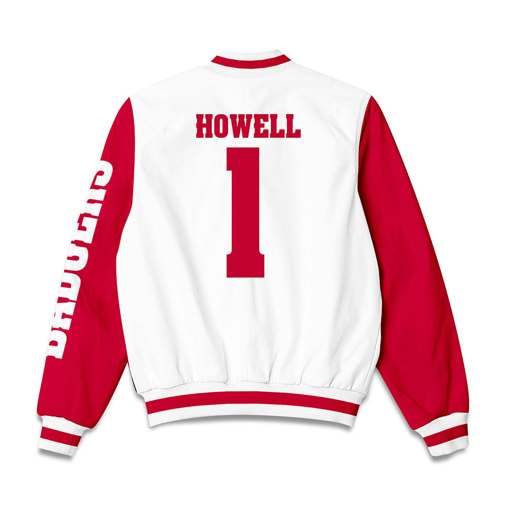 Wisconsin - NCAA Women's Basketball : Destiny Howell - Bomber Jacket-1