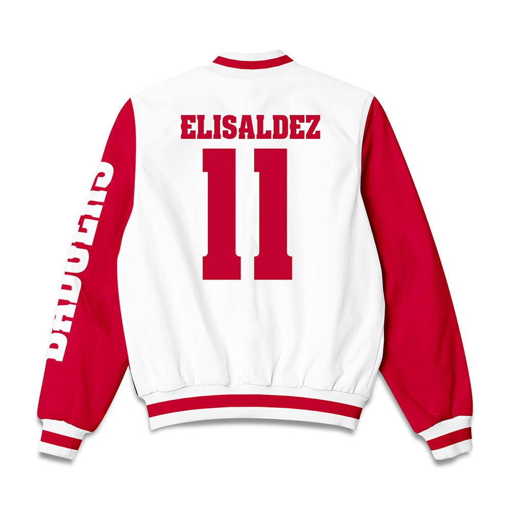 Wisconsin - NCAA Women's Basketball : Caia Elisaldez - Bomber Jacket-1