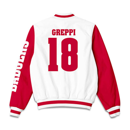 Wisconsin - NCAA Men's Basketball : Riccardo Greppi - Bomber Jacket-1
