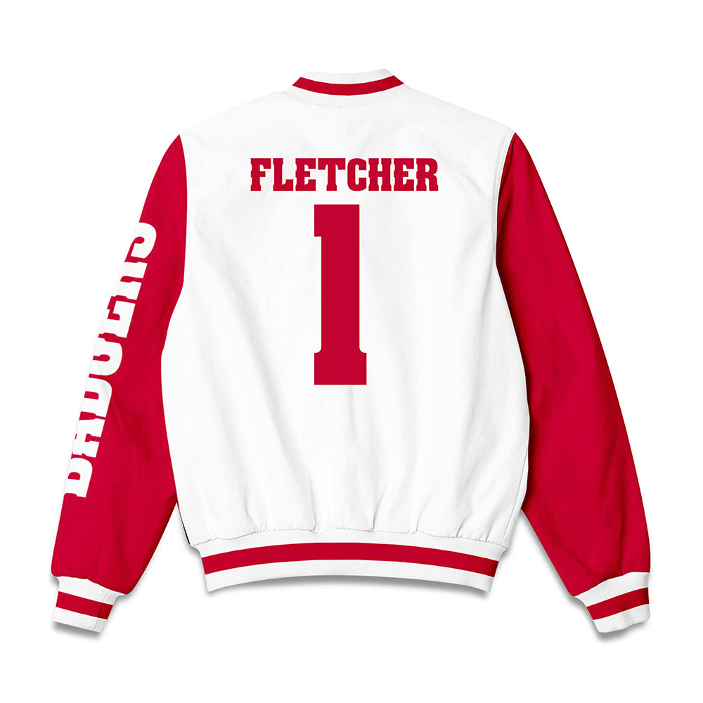Wisconsin - NCAA Football : Eric Fletcher - Bomber Jacket-1