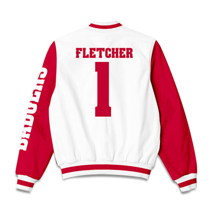 Wisconsin - NCAA Football : Eric Fletcher - Bomber Jacket-1