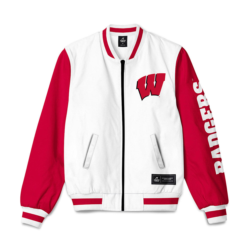 Wisconsin - NCAA Men's Soccer : Ryan Berghauer - Bomber Jacket-0