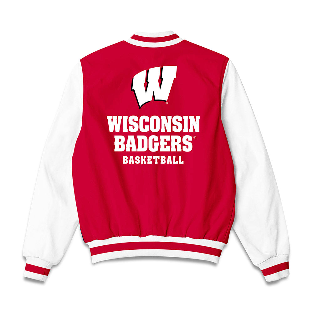 Wisconsin - NCAA Men's Basketball : Trey Autry - Bomber Jacket-1