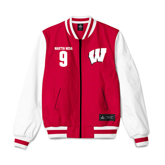 Wisconsin - NCAA Women's Basketball : Alba Martin Mesa - Bomber Jacket-0
