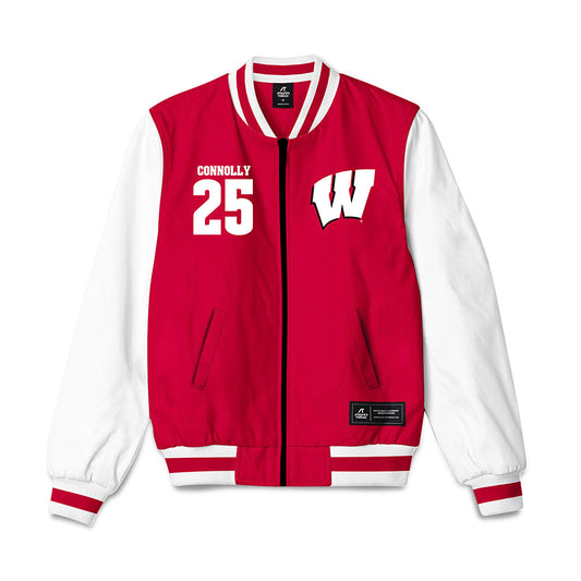 Wisconsin - NCAA Women's Soccer : Erin Connolly - Bomber Jacket-0