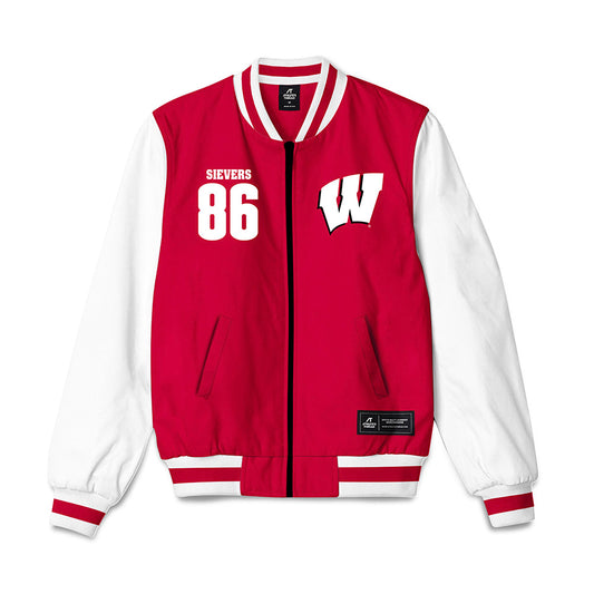 Wisconsin - NCAA Football : Jack Sievers - Bomber Jacket-0