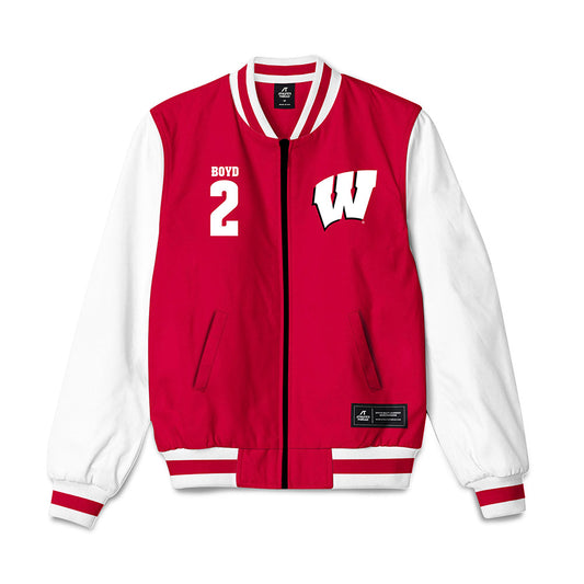Wisconsin - NCAA Men's Basketball : Nick Boyd - Bomber Jacket-0