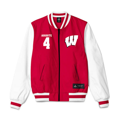 Wisconsin - NCAA Women's Volleyball : Jaela Auguste - Bomber Jacket-0
