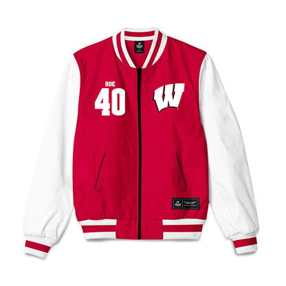 Wisconsin - NCAA Football : James Roe - Bomber Jacket-0