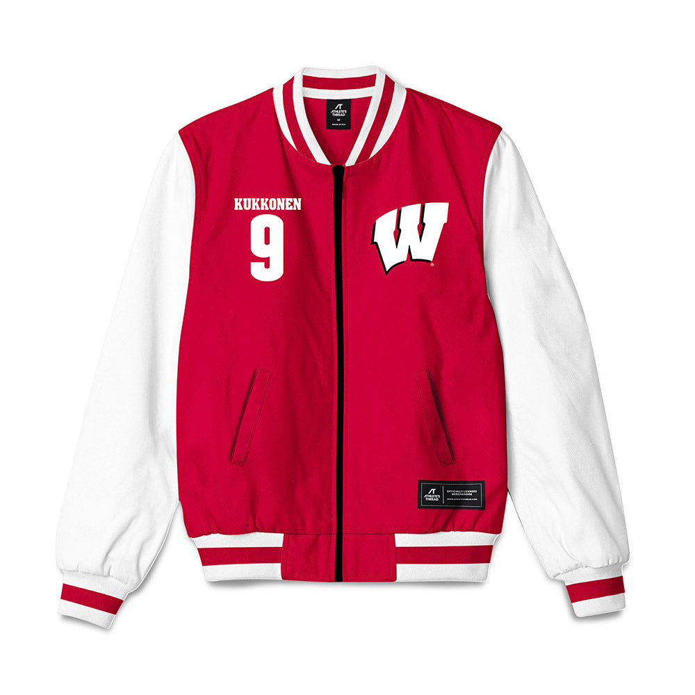 Wisconsin - NCAA Men's Ice Hockey : Kyle Kukkonen - Bomber Jacket-0