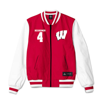 Wisconsin - NCAA Men's Ice Hockey : Ben Dexheimer - Bomber Jacket-0