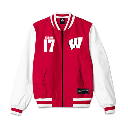Wisconsin - NCAA Men's Soccer : Owen Hornig - Bomber Jacket-0