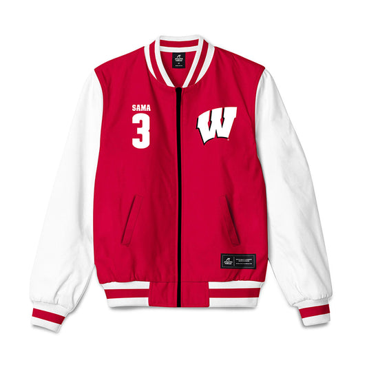 Wisconsin - NCAA Football : Abu Sama - Bomber Jacket-0