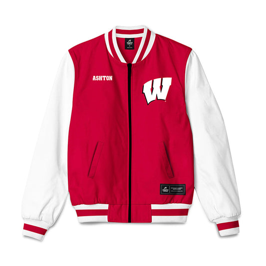 Wisconsin - NCAA Women's Golf : Hadley Ashton - Bomber Jacket-0