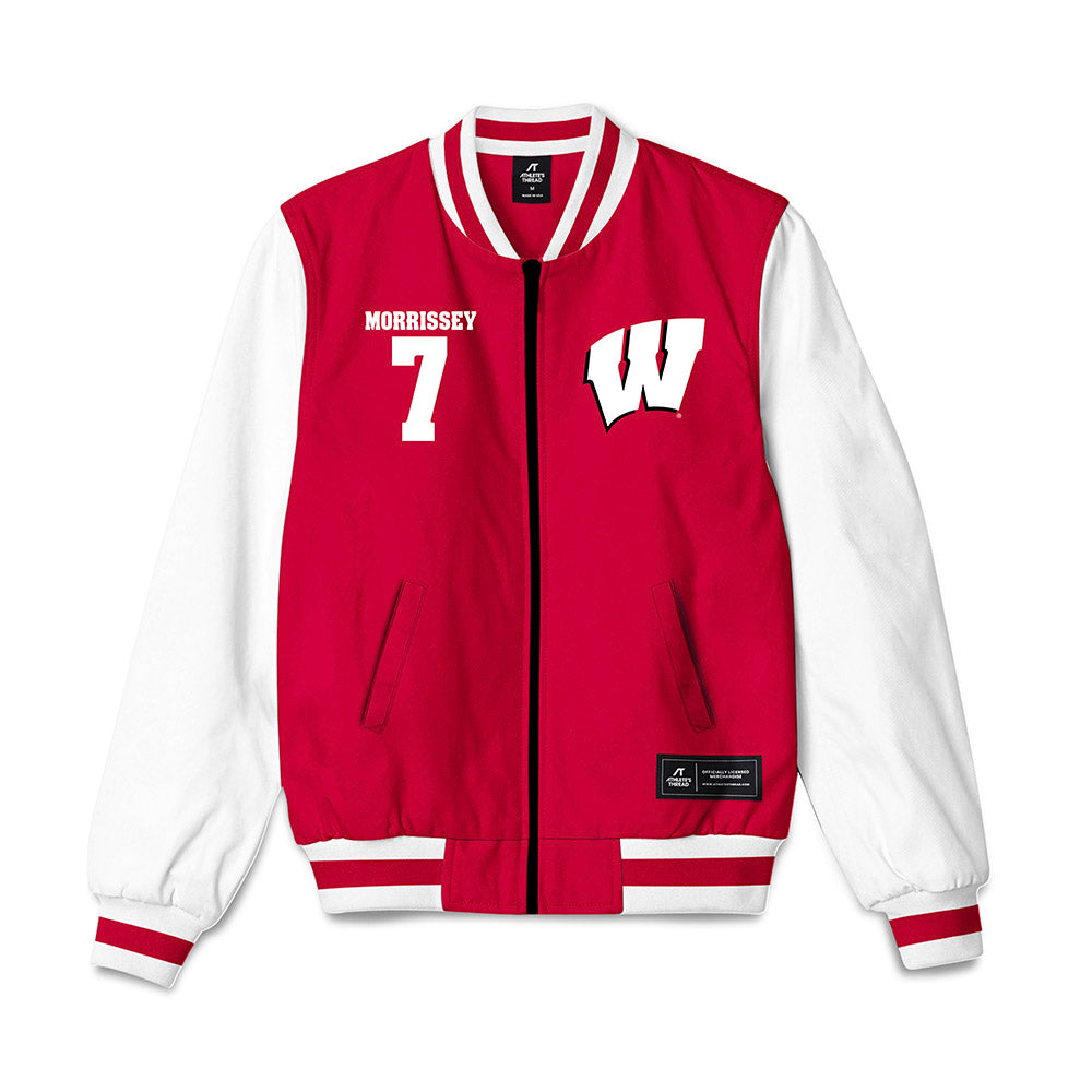 Wisconsin - NCAA Men's Ice Hockey : Gavin Morrissey - Bomber Jacket-0