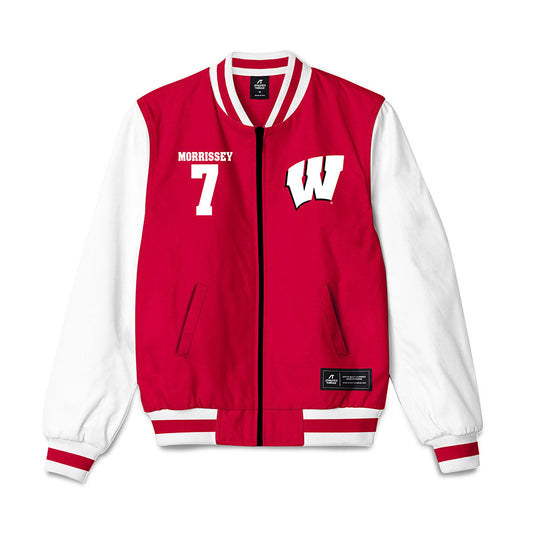 Wisconsin - NCAA Men's Ice Hockey : Gavin Morrissey - Bomber Jacket-0