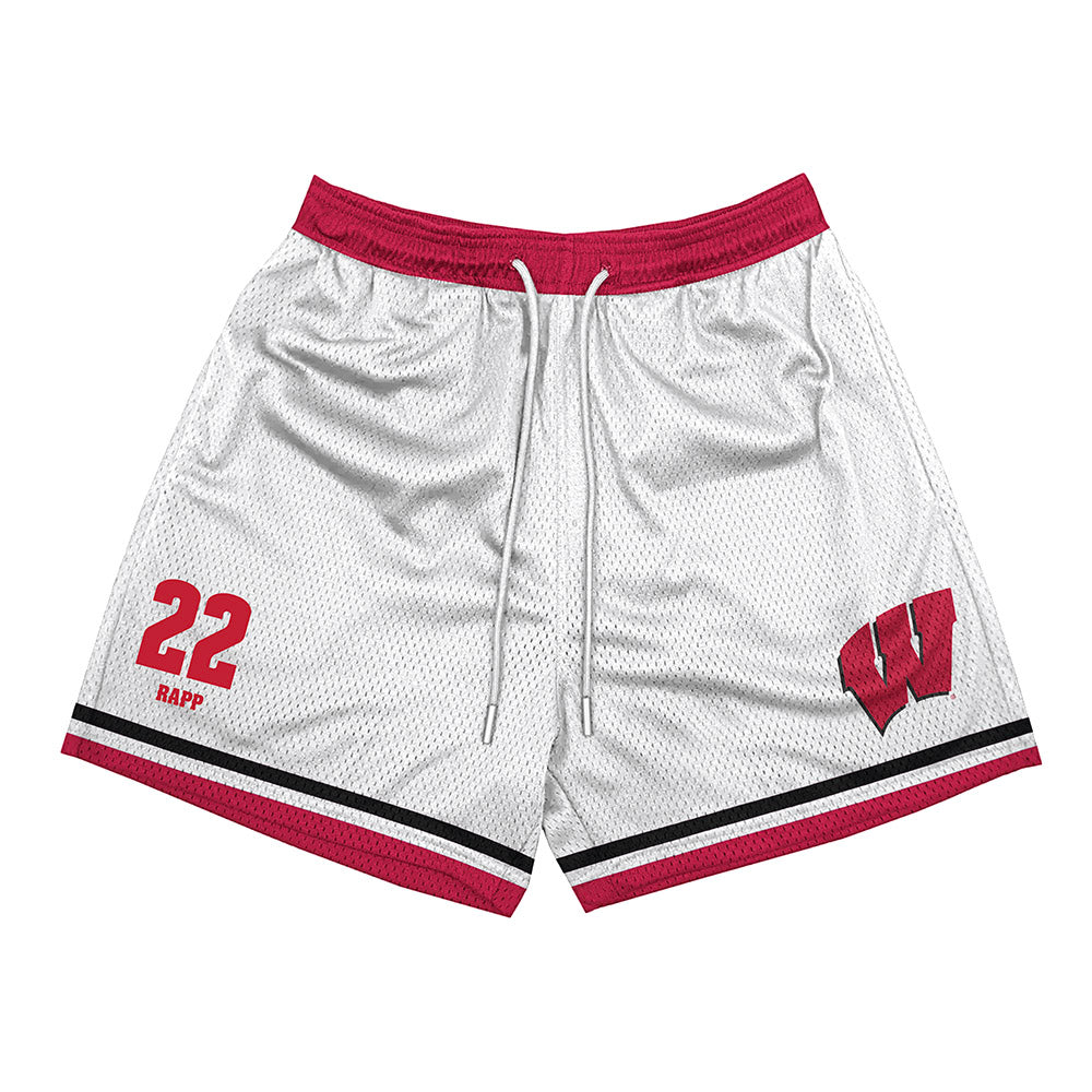 Wisconsin - NCAA Men's Basketball : Austin Rapp - Shorts-0