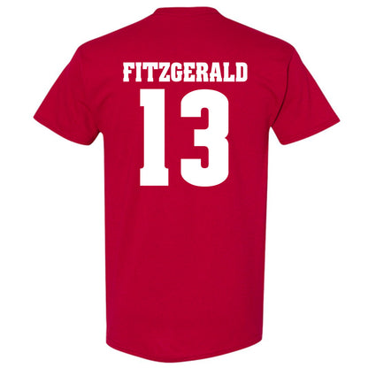 Wisconsin - NCAA Men's Ice Hockey : Christian Fitzgerald - Classic Shersey T-Shirt-1