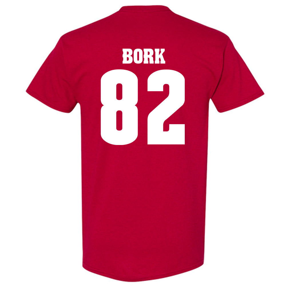 Wisconsin - NCAA Football : Emmett Bork - Classic Shersey T-Shirt-1