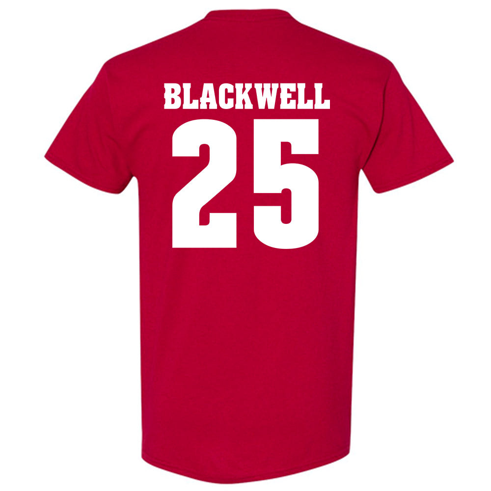 Wisconsin - NCAA Men's Basketball : John Blackwell - Classic Shersey T-Shirt-1