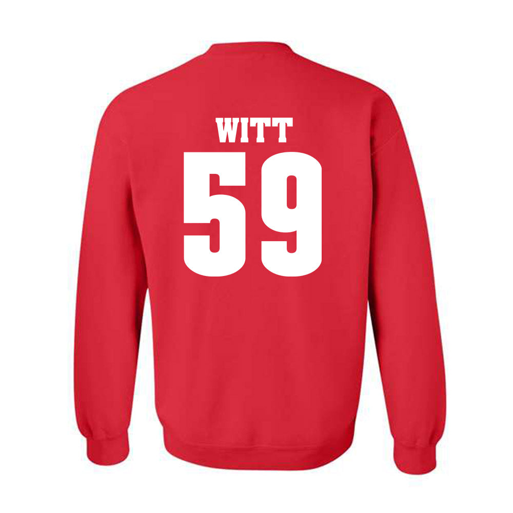 Wisconsin - NCAA Football : Aaron Witt - Classic Shersey Crewneck Sweatshirt-1