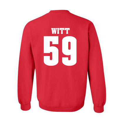 Wisconsin - NCAA Football : Aaron Witt - Classic Shersey Crewneck Sweatshirt-1