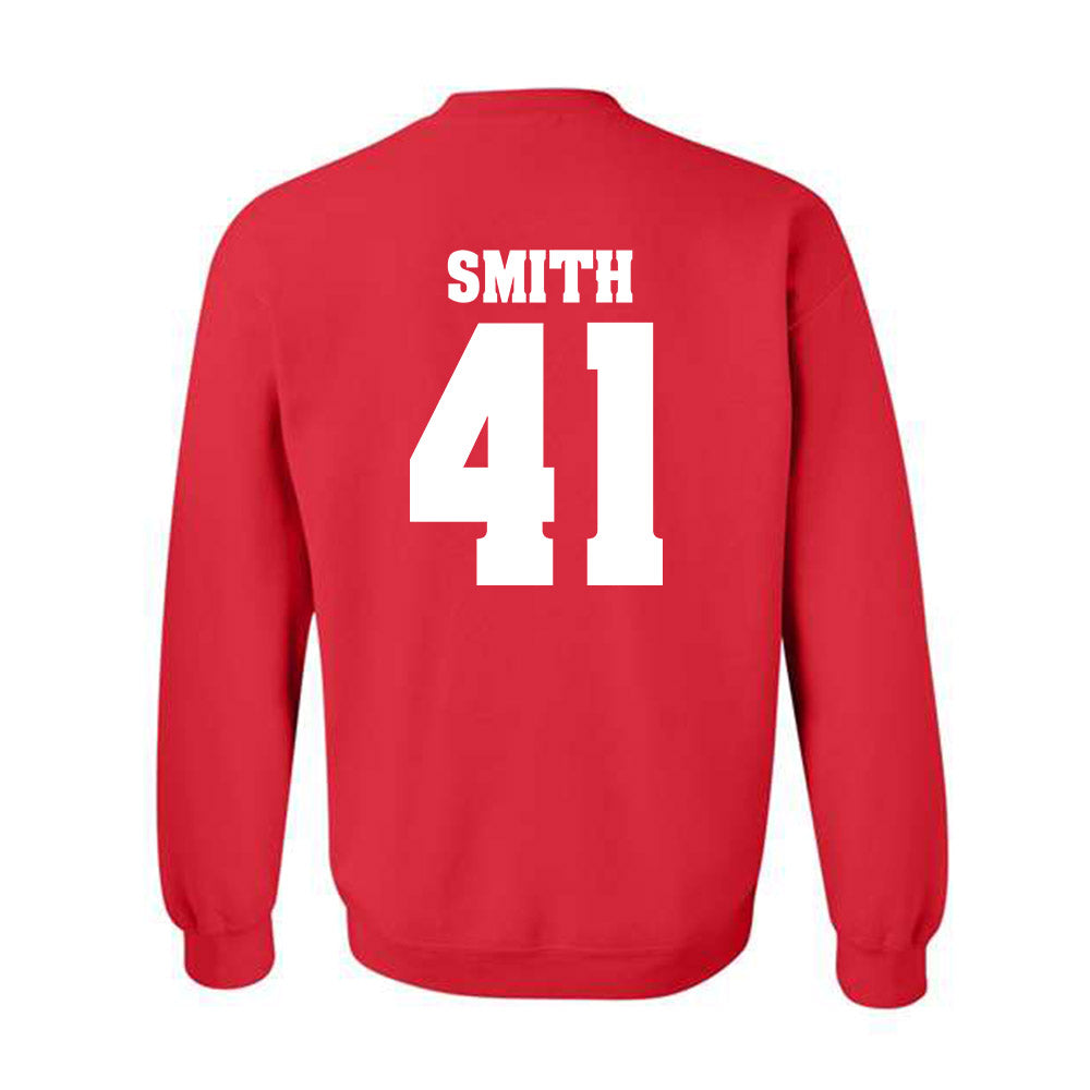 Wisconsin - NCAA Football : McCoy Smith - Classic Shersey Crewneck Sweatshirt-1
