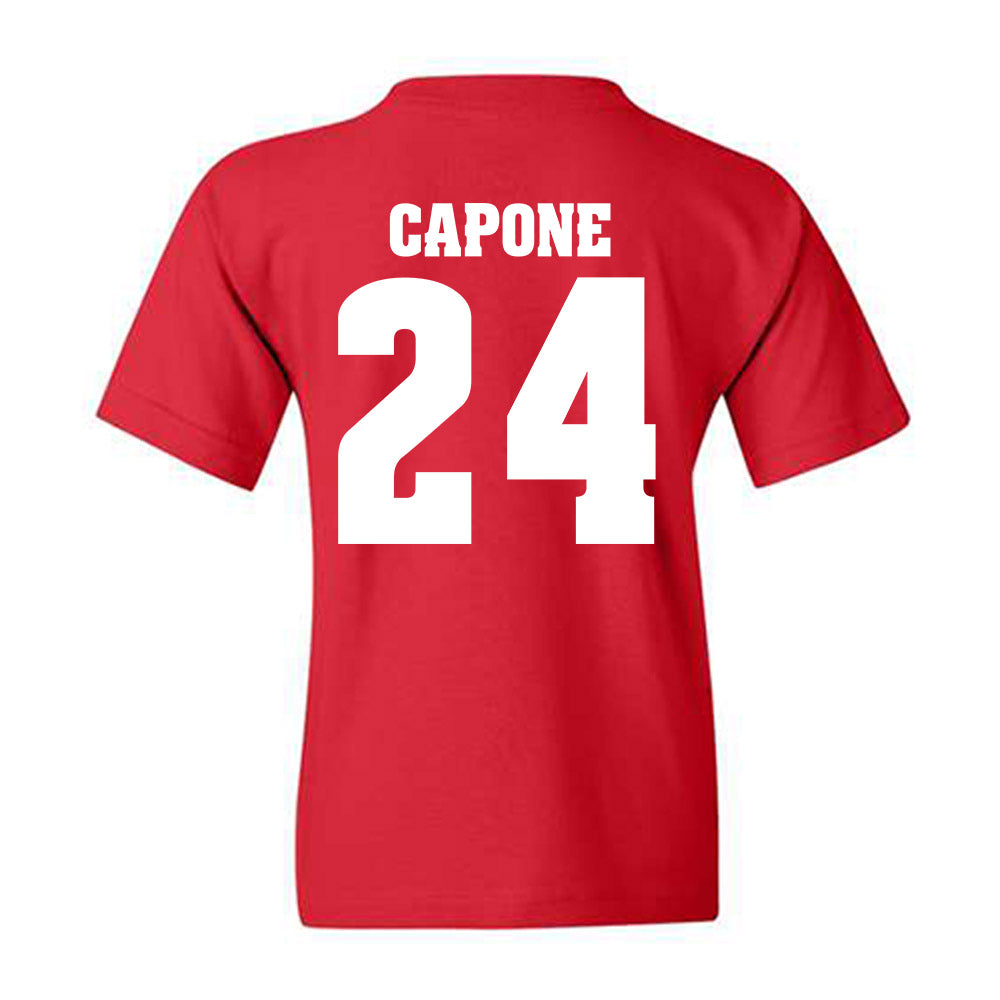 Wisconsin - NCAA Men's Soccer : Caleb Capone - Classic Shersey Youth T-Shirt-1