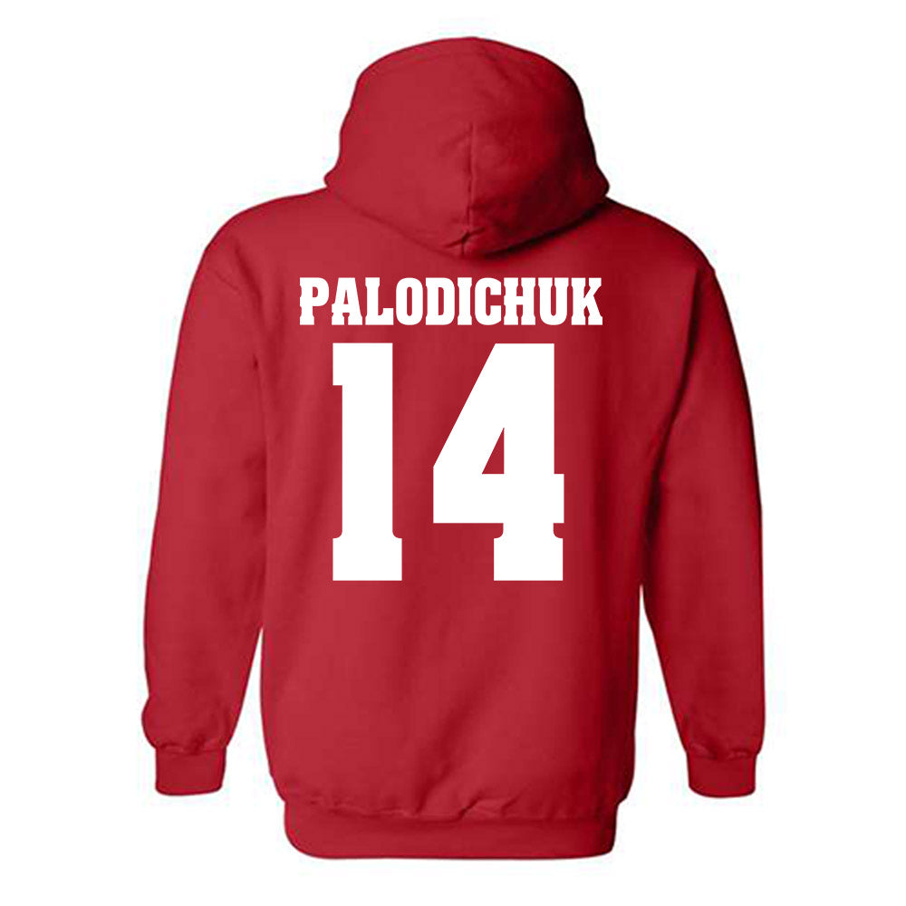 Wisconsin - NCAA Men's Ice Hockey : Joe Palodichuk - Classic Shersey Hooded Sweatshirt-1