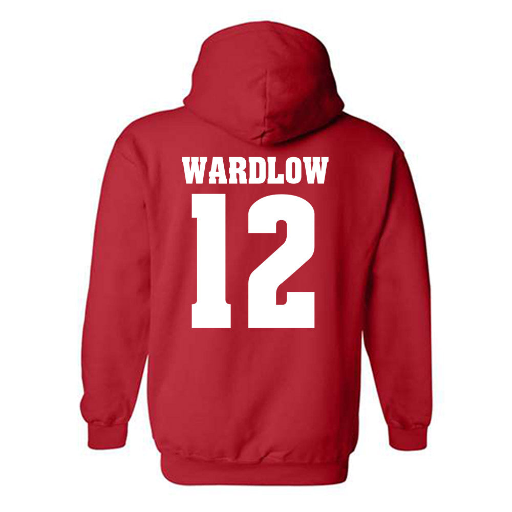 Wisconsin - NCAA Women's Volleyball : Natalie Wardlow - Classic Shersey Hooded Sweatshirt-1