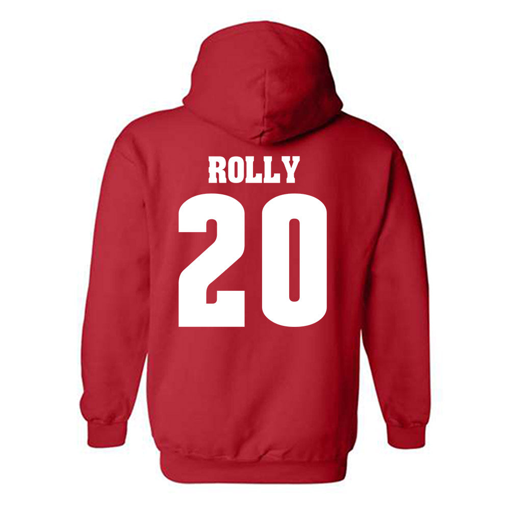 Wisconsin - NCAA Women's Soccer : Calypso Rolly - Classic Shersey Hooded Sweatshirt-1