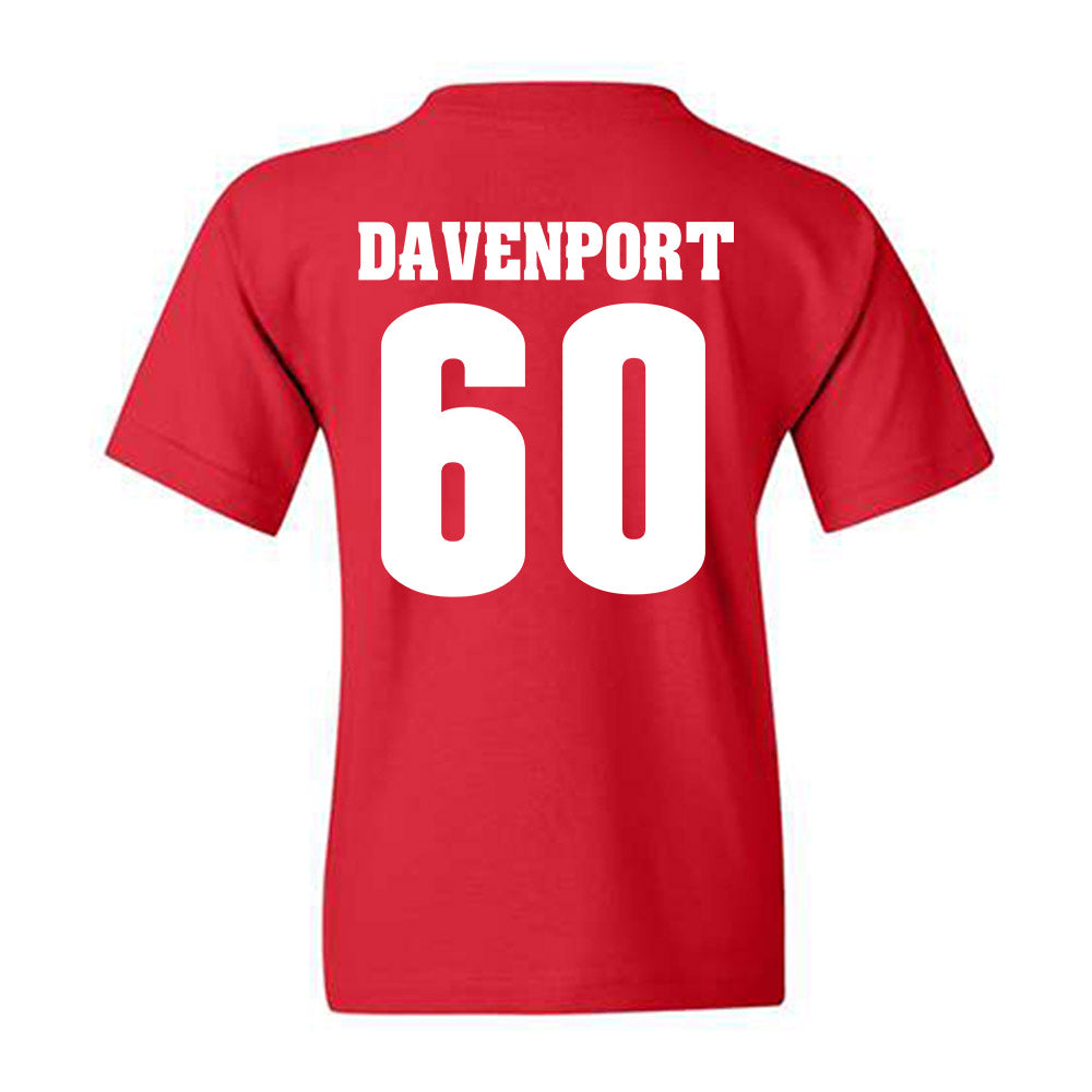 Wisconsin - NCAA Football : Nolan Davenport - Classic Shersey Youth T-Shirt-1