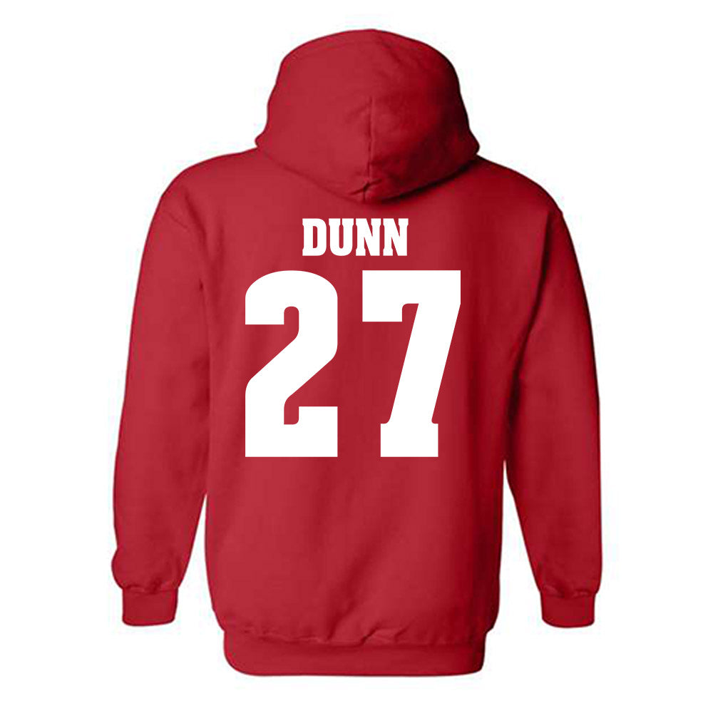 Wisconsin - NCAA Football : Raphael Dunn - Classic Shersey Hooded Sweatshirt-1