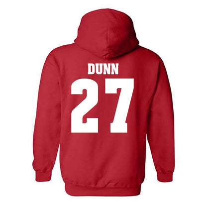 Wisconsin - NCAA Football : Raphael Dunn - Classic Shersey Hooded Sweatshirt-1