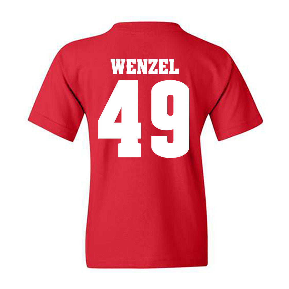 Wisconsin - NCAA Football : Ben Wenzel - Classic Shersey Youth T-Shirt-1