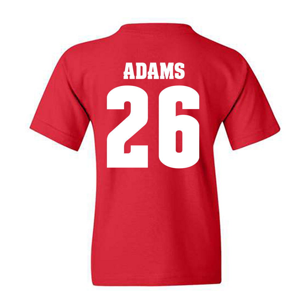 Wisconsin - NCAA Football : Eli Adams - Classic Shersey Youth T-Shirt-1