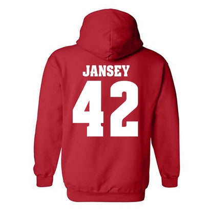 Wisconsin - NCAA Football : Tyler Jansey - Classic Shersey Hooded Sweatshirt-1