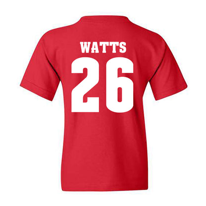 Wisconsin - NCAA Football : Kahni Watts - Classic Shersey Youth T-Shirt-1