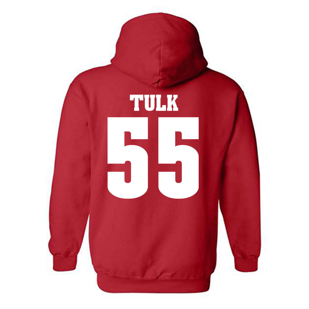 Wisconsin - NCAA Men's Ice Hockey : Oliver Tulk - Classic Shersey Hooded Sweatshirt-1