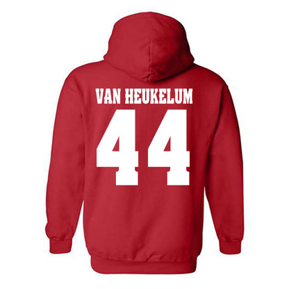 Wisconsin - NCAA Men's Soccer : Luke Van Heukelum - Classic Shersey Hooded Sweatshirt-1