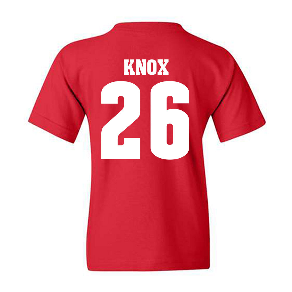 Wisconsin - NCAA Men's Ice Hockey : Weston Knox - Classic Shersey Youth T-Shirt-1