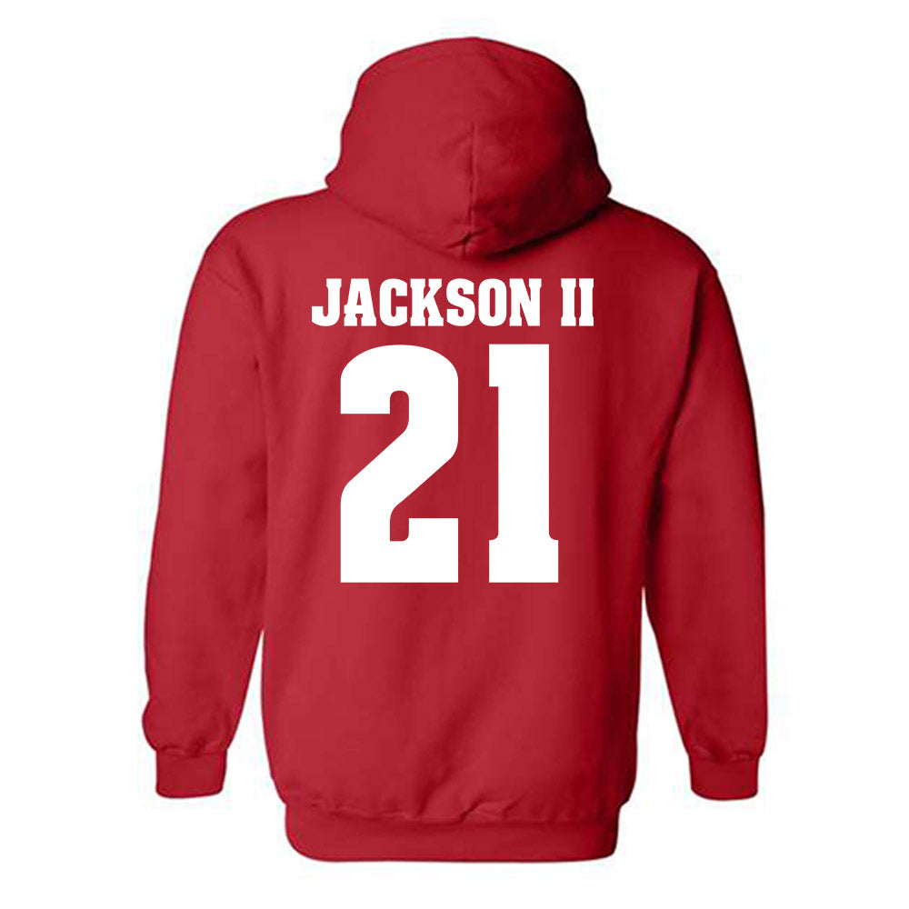 Wisconsin - NCAA Football : Bryan Jackson II - Classic Shersey Hooded Sweatshirt-1