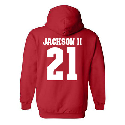 Wisconsin - NCAA Football : Bryan Jackson II - Classic Shersey Hooded Sweatshirt-1