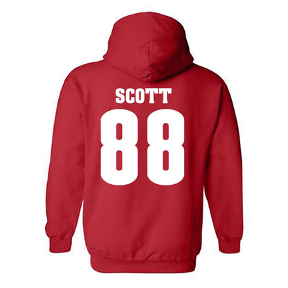 Wisconsin - NCAA Women's Volleyball : Kymora Scott - Classic Shersey Hooded Sweatshirt-1