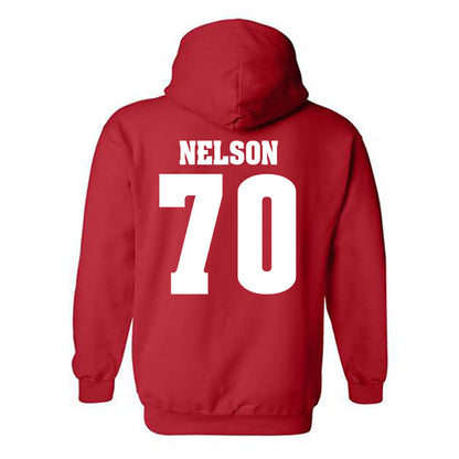 Wisconsin - NCAA Football : Barrett Nelson - Classic Shersey Hooded Sweatshirt-1