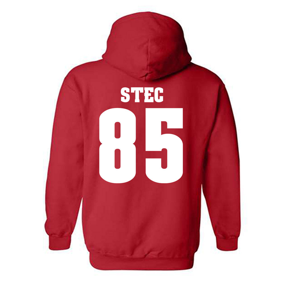 Wisconsin - NCAA Football : Grant Stec - Classic Shersey Hooded Sweatshirt-1