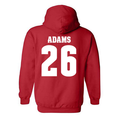 Wisconsin - NCAA Football : Eli Adams - Classic Shersey Hooded Sweatshirt-1