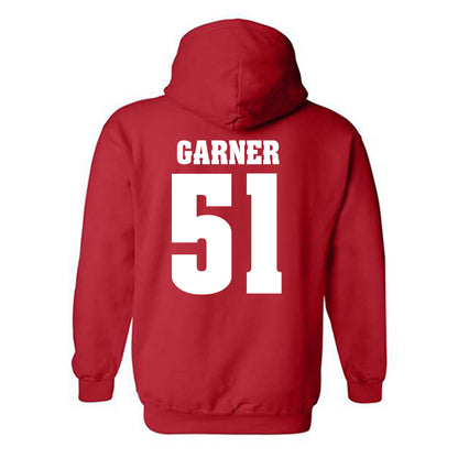 Wisconsin - NCAA Football : Micheal Garner - Classic Shersey Hooded Sweatshirt-1