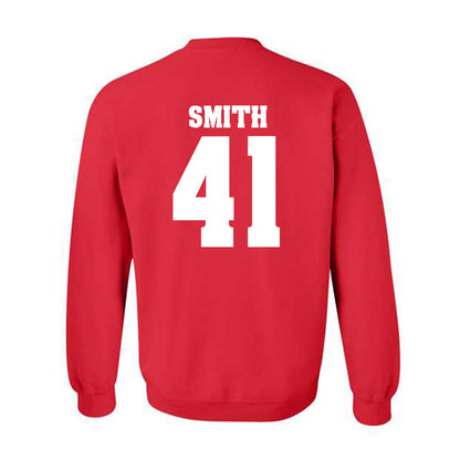 Wisconsin - NCAA Football : McCoy Smith - Classic Shersey Crewneck Sweatshirt-1