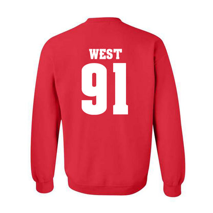 Wisconsin - NCAA Football : Sean West - Classic Shersey Crewneck Sweatshirt-1